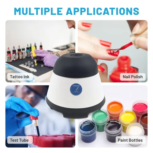 Miniatura 7 de Mini Mezclador de Vórtice con Función de Inicio Táctil, Mezcla de Laboratorio, Esmalte de Uñas, Adhesivos para Pestañas y Mezcla de Pinturas