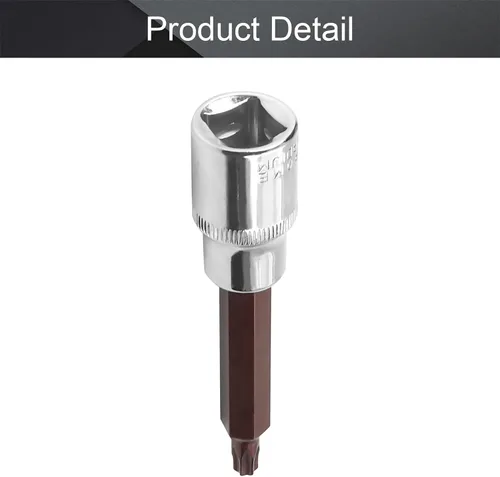 Miniatura 4 de Utoolmart 1/2-Inch Drive T35 Torx Bit Socket S2 Acero 3.937 in Longitud Auto Reparación Impacto Listo Herramienta 1