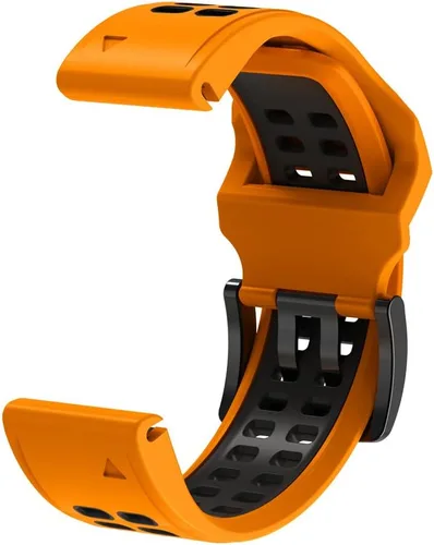 Miniatura 4 de REYDA Correa de silicona compatible con Garmin Fenix 8 Pro/8/E 1.850 in, 0.866 in, correa de reloj de ajuste rápido, suave, flexible, correa