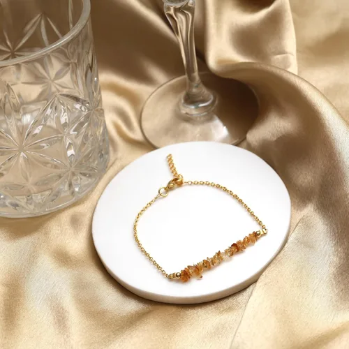 Miniatura 42 de Gempires Natural Chips Bar Bracelet, Energy Healing Crystals, Birthday, Gift for Her, Gemstone Jewelry 8 inch