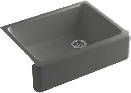 Miniatura 66 de KOHLER Whitehaven® K-6427-42 - Fregadero de cocina empotrado de 35-3/4 pulgadas, autorecortable, Smart Divide, Grande/Mediano con Delantal alto