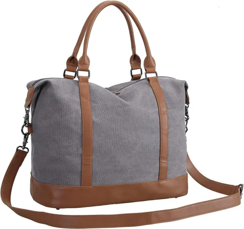 Miniatura 7 de BLUBOON Bolsas de viaje con cremallera, bolsa de lona para mujer, bolsa de fin de semana para mujer, bolsa de lona para llevar en la bolsa de lona