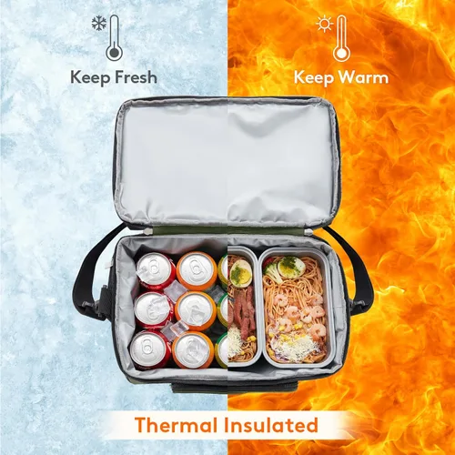 Miniatura 4 de Lifewit - Bolsa térmica aislada, hielera grande impermeable para 32/48 latas, bolsa de hielo portátil ligera de doble capa con lados suaves
