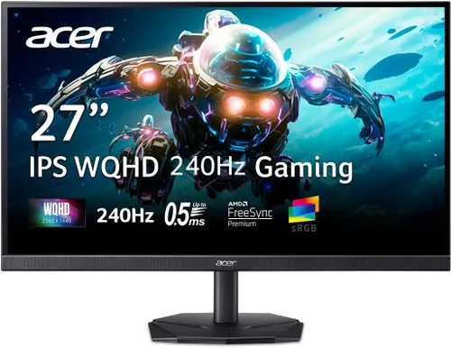Miniatura 16 de Acer Nitro - Monitor para juegos IPS QHD 2560 x 1440 de 27 pulgadas AMD FreeSync Actualización de hasta 180 Hz Hasta 0.5 ms DCI-P3 95%