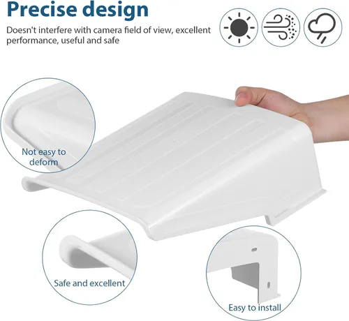 Miniatura 5 de Generic Cubierta de la cámara de seguridad al aire libre impermeable protector parasol universal cámara cubierta de lluvia para CCTV Dome Bullet