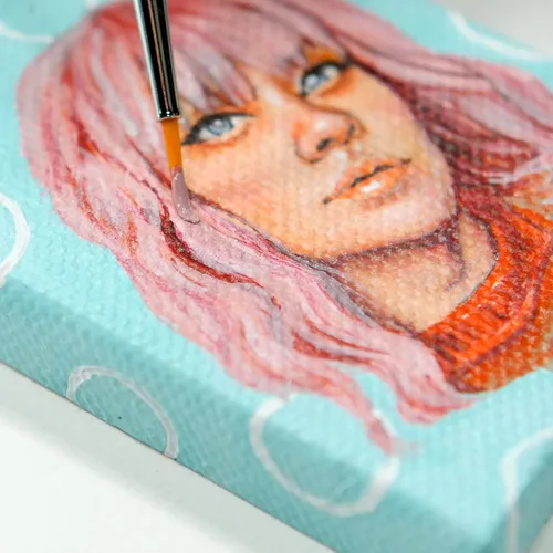Miniatura 23 de Creative Mark Juego de 30 pinceles de pintura con microdetalles, mini pinceles para acrílico, acuarela, óleo, cara, uñas, pintura a escala y dibujo