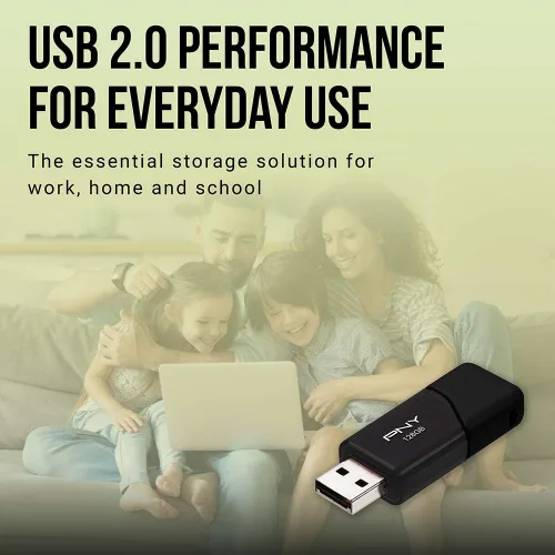 Miniatura 4 de PNY Unidad flash USB 2.0 Attaché 3 de 16 GB, color negro (paquete de 10)