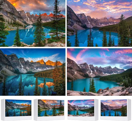 Miniatura 13 de Rompecabezas de 1000 piezas, paquete de 4, rompecabezas para adultos, Zion y Yellowstone y el Parque Nacional del Gran Cañón, rompecabezas