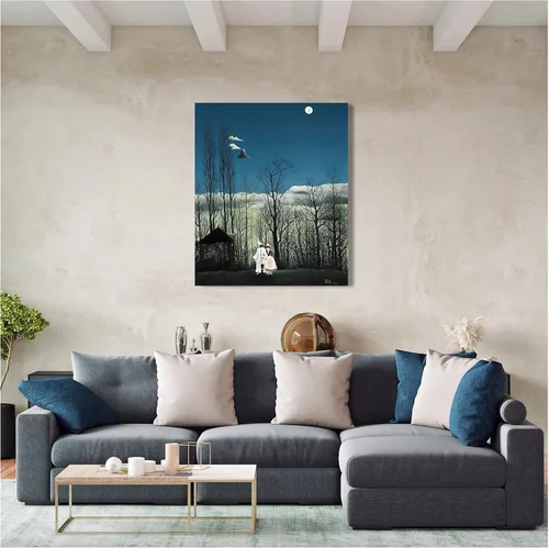 Miniatura 653 de A&T ARTWORK Campo de trigo con cipreses de Van Gogh Las reproducciones de arte clásico mundial, impresiones en lienzo giclée para decoración