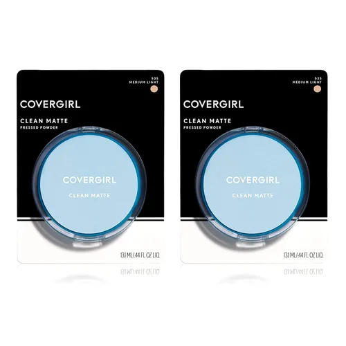 Miniatura 17 de COVERGIRL Polvo Compacto Mate Clean, Polvo de Control de Grasa, 1 recipiente, .35 Fl Oz, Polvo Facial, Polvo Suelto Libre de Aceite, Acabado Mate