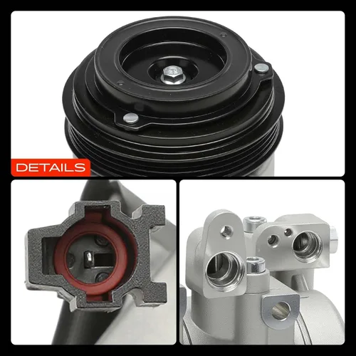 Miniatura 9 de A-Premium Compresor A/C con embrague compatible con Kia Sorento 3.5L 2003-2006