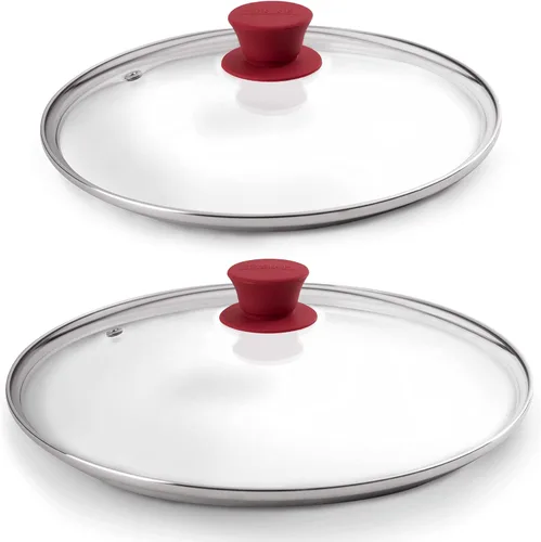 Miniatura 8 de Tapa de cristal - 12" pulgadas/12.0 in/12.126 in - Compatible con Lodge - Cubierta de repuesto templada totalmente montada - Apto para horno
