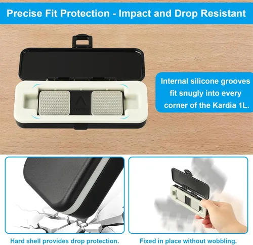 Miniatura 4 de iGuerburn Funda rígida para monitor KardiaMobile ECG, funda para monitor de corazón móvil Kardia, segura de transportar y proporciona una protección