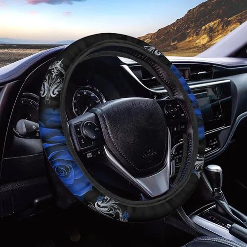 Miniatura 27 de AFPANQZ - Fundas para volante con diseño de nebulosa y galaxia, 14-15 pulgadas, ajuste universal, para la mayoría de los coches, sedanes, SUV