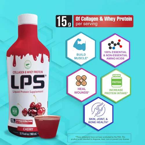 Miniatura 2 de Nutritional Designs LPS Suplemento líquido de colágeno y proteína de suero - Bebida sin OMG, sin azúcar, promueve la piel y el cabello saludables