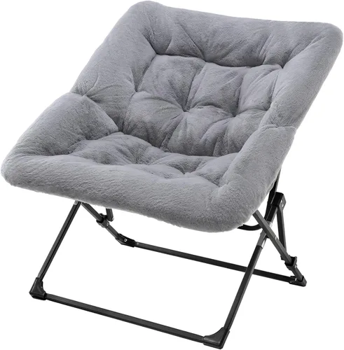 Miniatura 11 de OAKHAM Cómoda silla para adultos, suave piel sintética plegable para dormitorio, sala de estar, dormitorio, silla de lectura flexible