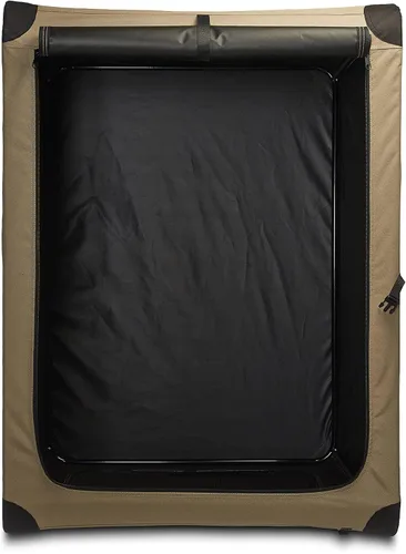 Miniatura 4 de Amazon Basics Jaula suave plegable portátil para perros, puerta doble, perrera de viaje plegable, fácil de instalar, resistente, segura, XL 42 x 31