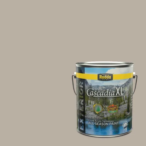 Miniatura 111 de Rodda Paint CASCADIA XL - Pintura e imprimación satinada para exteriores en uno, cuarto de galón, blanco abstracto