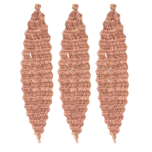 Miniatura 68 de 3 trenzas de ganchillo Passion Twist, cabello sintético preseparado para trenzar de 14 pulgadas, 3 paquetes de cabello trenzado pretrenzado