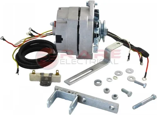 RAREELECTRICAL Kit de conversión de alternador compatible con generador de tractor Ford Naa 501 640 641 651 660 681 701 740 841 850 851 860 881 901
