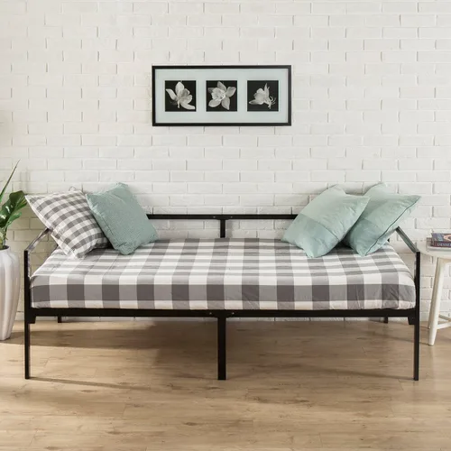 Zinus Quick Lock cama de día doble con listón de apoyo de acero