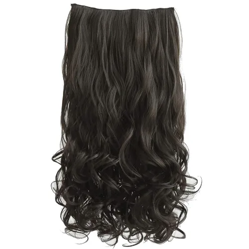 Miniatura 21 de REECHO Extensiones de cabello rubio, extensiones de una pieza con clip de 20" para mujer, extensiones de cabello sintético suave y natural con ondas
