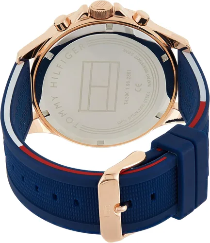 Miniatura 2 de Tommy Hilfiger Bank 1791778 Reloj de cuarzo para hombre, Blanco, Solo