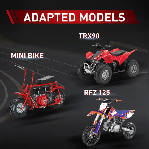 Miniatura 6 de WOOSTAR Piñón delantero para motocicleta 428-10T 17mm para 50cc 70cc 90cc 110cc 125cc Dirt Pit Bike Mini Bike ATV 4 ruedas