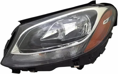KarParts360 Conjunto de faros delanteros para Mercedes-Benz C300 2015 16 17 2018 lado del conductor | con bombillas | carcasa negra| sedán |