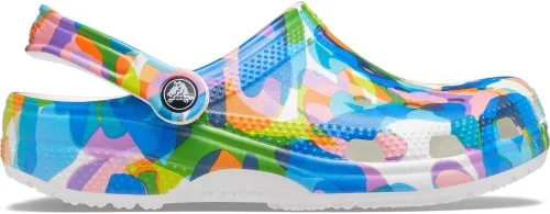 Miniatura 2 de Crocs Zuecos clásicos de Out of This World II, Blanco/Multicolor, 6 mujer/4 hombre