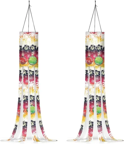 Miniatura 29 de Mummy Windsock - Calcetines de viento suaves e impermeables con bandera de Halloween, 2 piezas, lavables a máquina, secado rápido, bandera colgante