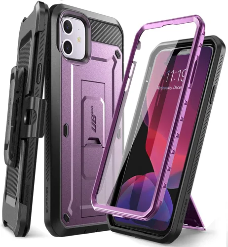 Miniatura 10 de SUPCASE Funda para iPhone 11 con protector de pantalla (Unicorn Beetle Pro), [soporte integrado y clip para cinturón] [protección de grado militar]