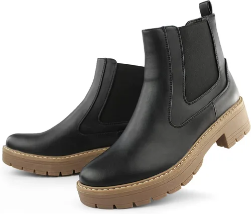 Miniatura 7 de Hawkwell Botas Chelsea de tacón grueso para mujer