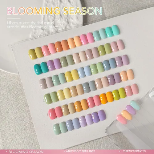 Miniatura 2 de GAOY - Juego de 42 esmaltes de uñas de gel, colores pastel, primavera, verano, rosa, verde, con capa superior brillante y mate y capa base