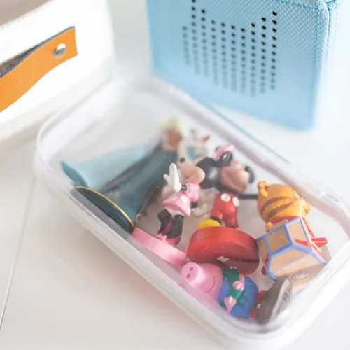 Miniatura 2 de Maple & Lark Bliss Bins - Estuche rígido transparente con cremallera para almacenamiento - Estuche de lápices de plástico transparente de grado