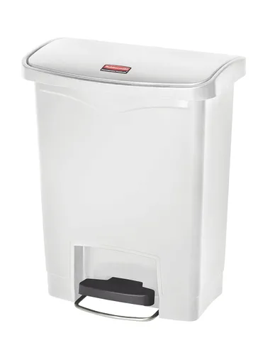 Miniatura 34 de Rubbermaid Commercial Products - Bote de basura Streamline Slim con pedal Papelera de plástico, 4 galones (15 litros), color rojo, con manos