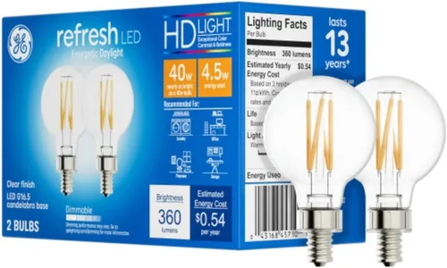 Miniatura 12 de GE Refresh - Bombillas LED, 40 vatios, luz diurna, focos globo G25, acabado esmerilado, base mediana (paquete de 3)