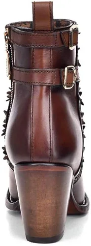 Miniatura 3 de Cuadra Botines para mujer en piel bovina con cristales y cremallera