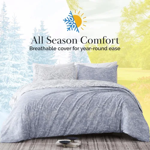 Miniatura 9 de SouthShore FINE LINENS Colección Perfect Paisley - Calidad premium, suave, resistente a las arrugas, la decoloración y las manchas, de fácil