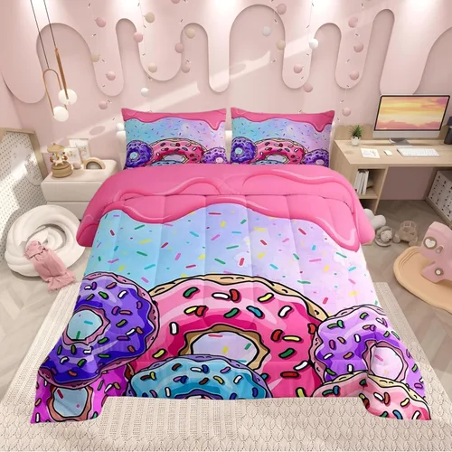 Miniatura 9 de Lindo Juego de Edredón de Elefante Juego de Ropa de Cama de Animales de Dibujos Animados para Niños Niñas Mujeres Adultos Edredón de Hojas