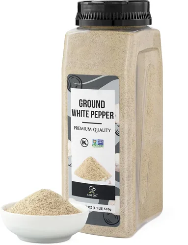 Miniatura 13 de Soeos Pimienta Negra Molida Orgánica, Sin OMG, Polvo de Granos de Pimienta Fresco a Granel, Empaquetado para Mantener la Pimienta Fresca, Granos