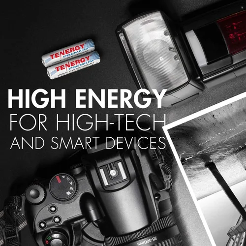 Miniatura 2 de Tenergy Pilas AAA recargables de alta calidad, baterías NiMH AAA de alta capacidad de 1000 mAh, batería de celda AAA, paquete de 24