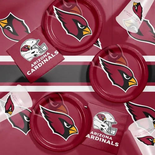 Kit de vajilla Arizona Cardinals, 49 unidades, con licencia oficial