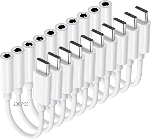 Miniatura 14 de Adaptador USB C a conector de auriculares de 0.138 in para iPhone 16/16 Pro/15/15 Pro/Pro Max/Plus, cable auxiliar tipo C compatible con iPad