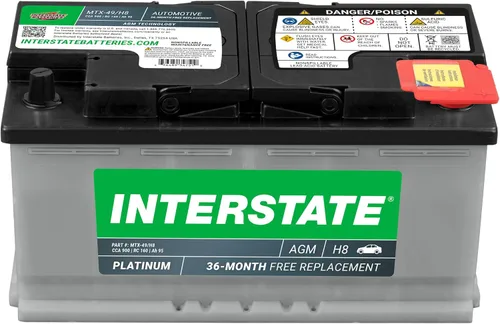 Miniatura 19 de Interstate Batteries Batería automotriz de 12 V, 50 Ah (tamaño del grupo H4) 570CCA SLI AGM, batería de repuesto para automóviles, SUV, sedanes
