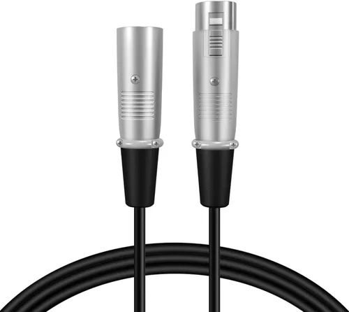 Miniatura 6 de TNP XLR - Cable de micrófono XLR de 3 pines macho a hembra, conector de audio de cable de micrófono equilibrado, convertidor de adaptador