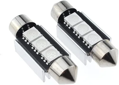 Miniatura 3 de Bombillas LED Festoon 6411 6418 C5W de 9 a 30 V extremadamente brillantes, sin errores, 1.5 pulgadas, 1.417 in para luces de cúpula de mapa