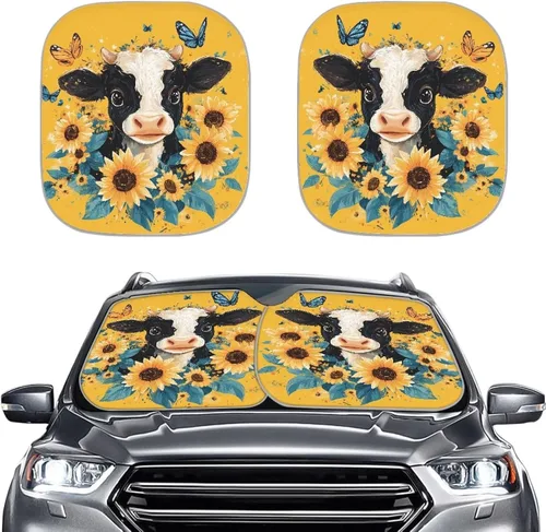 Miniatura 26 de Parasol para parabrisas de automóvil con estampado de playa tropical, protección universal para proteger el interior del automóvil, bloquea