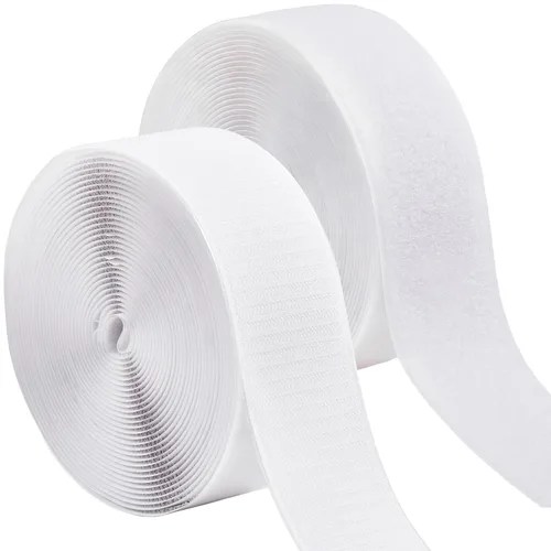 Miniatura 29 de Tiras adhesivas para tela (6 pies x 3/4 pulgadas), se pegan sin coser ni planchar, para ropa y cortinas, cinta de dobladillo de doble cara