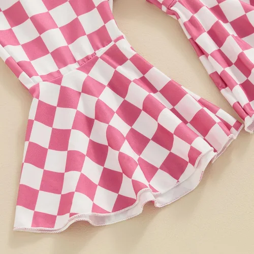 Miniatura 141 de Sejardin Ropa de verano para bebé y niña, recién nacida, manga corta, con letras, mameluco elástico con diadema